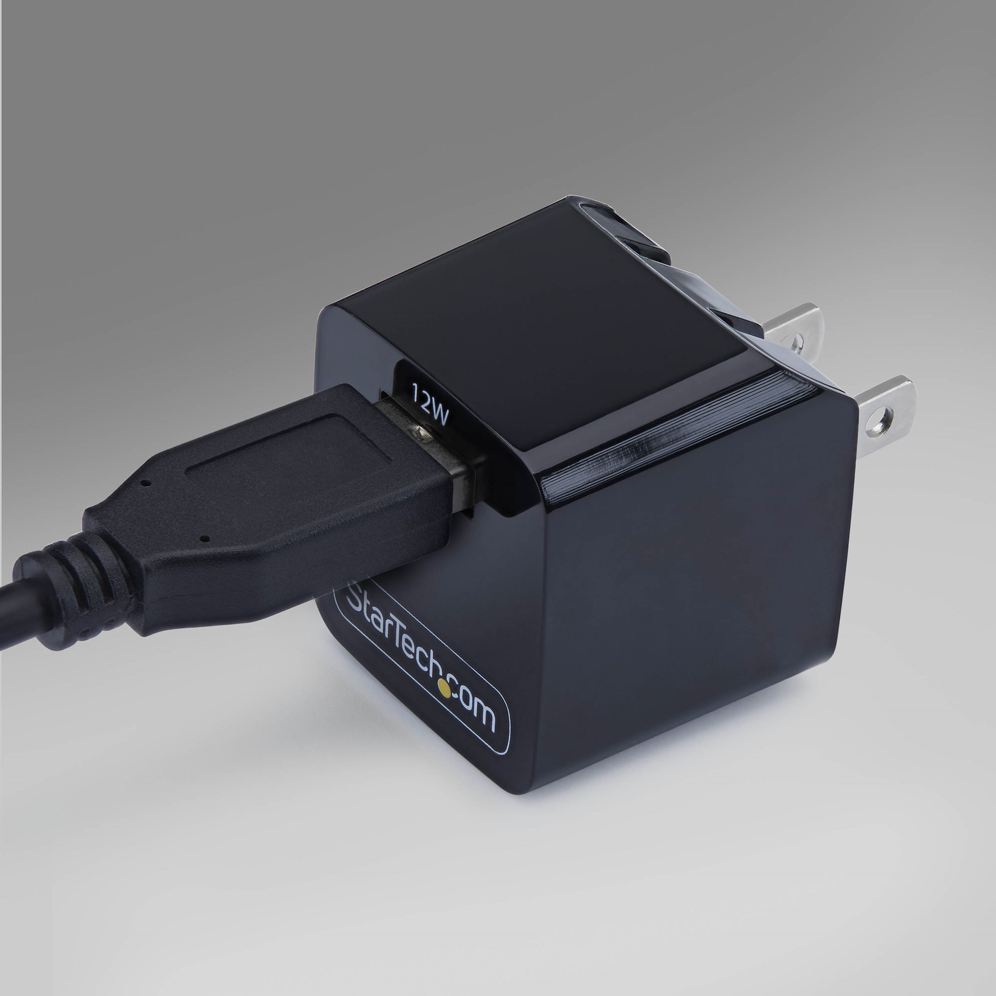 StarTech.com 12W One-Port USB-A Wall Charger, 1x USB-A, iPhone Pro/17/16, iPad, Samsung Galaxy, Portable USB Charger, USB Type A Wall Charger, Black – image 6