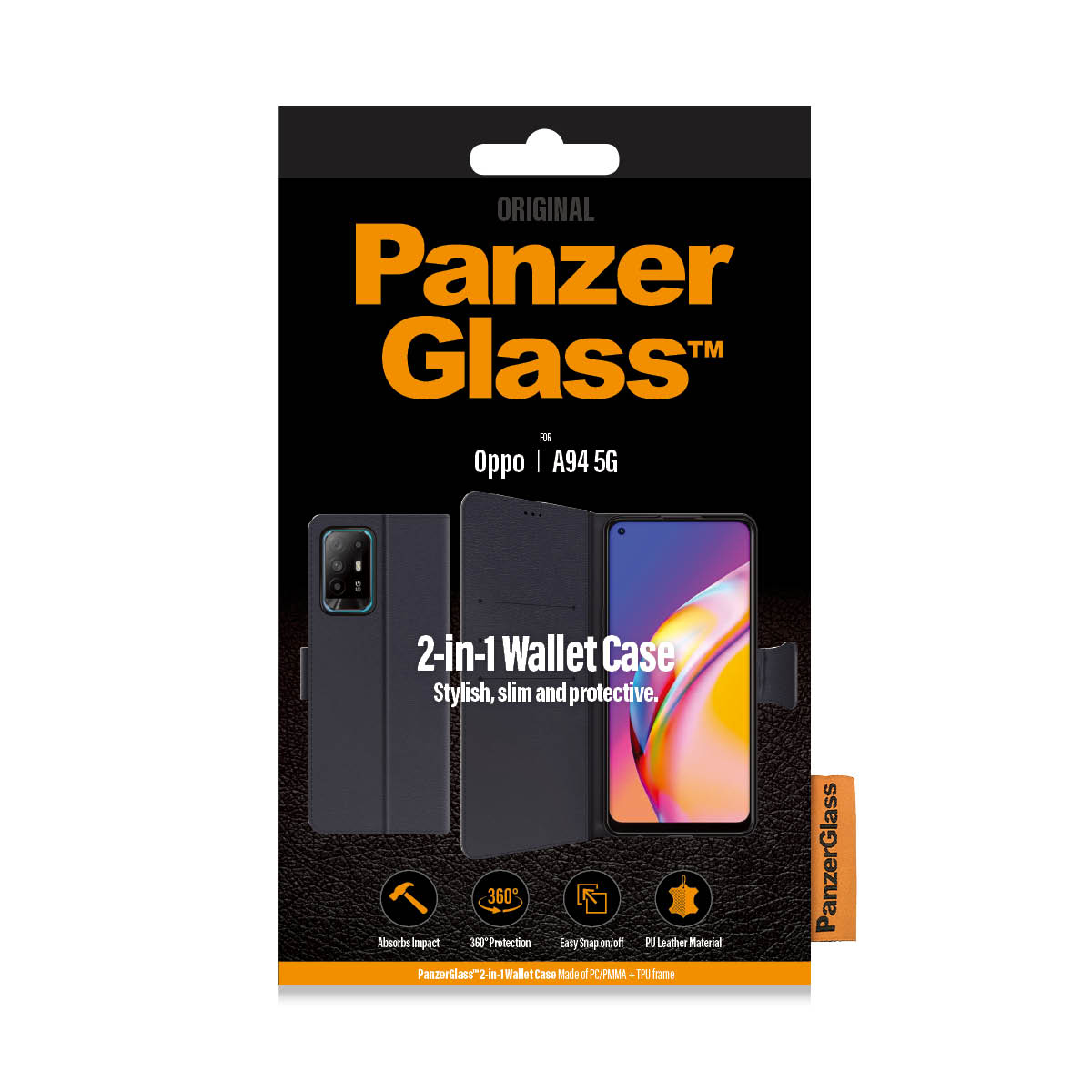 PanzerGlass® Flip cover Oppo A94 5G – image 3