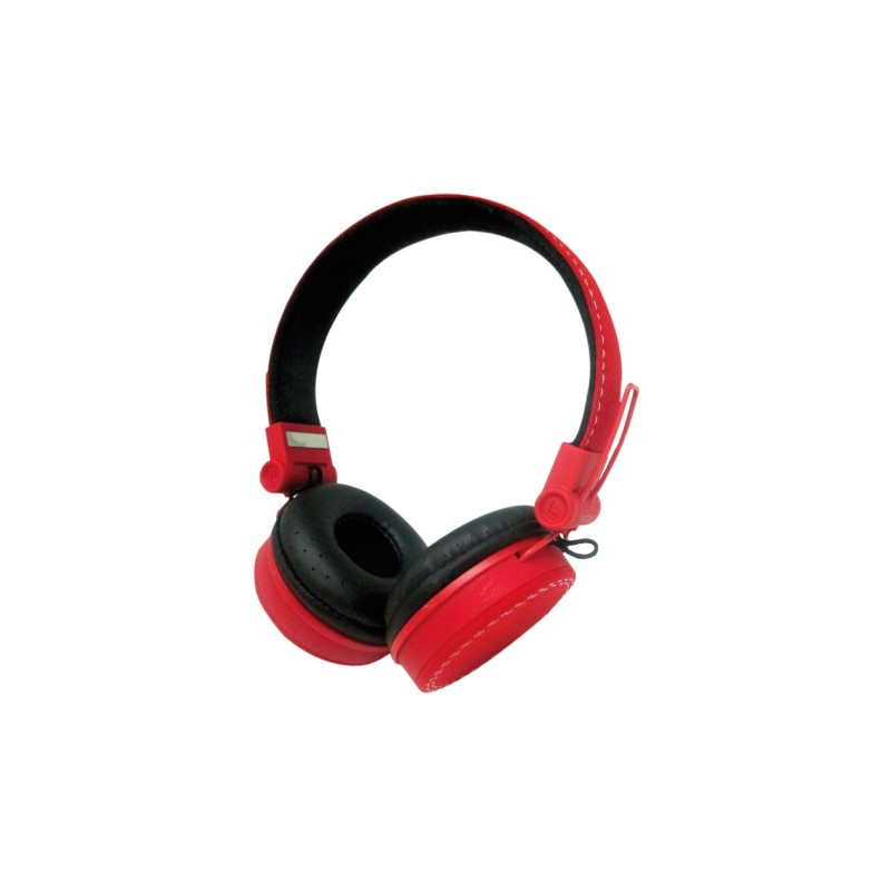 Vultech HD-03R headphones/headset Wired Head-band Calls/Music Red
