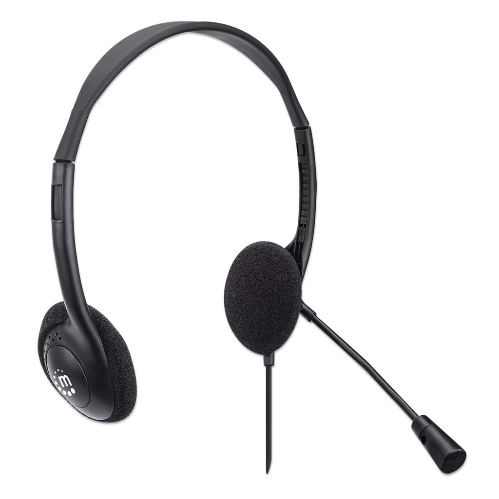Manhattan Stereo On-Ear Headset (USB), Microphone Boom, Polybag Packaging, Adjustable Headband, Ear Cushion, 1x USB-A for both sound and mic use, cable 1.5m, Th – image 6