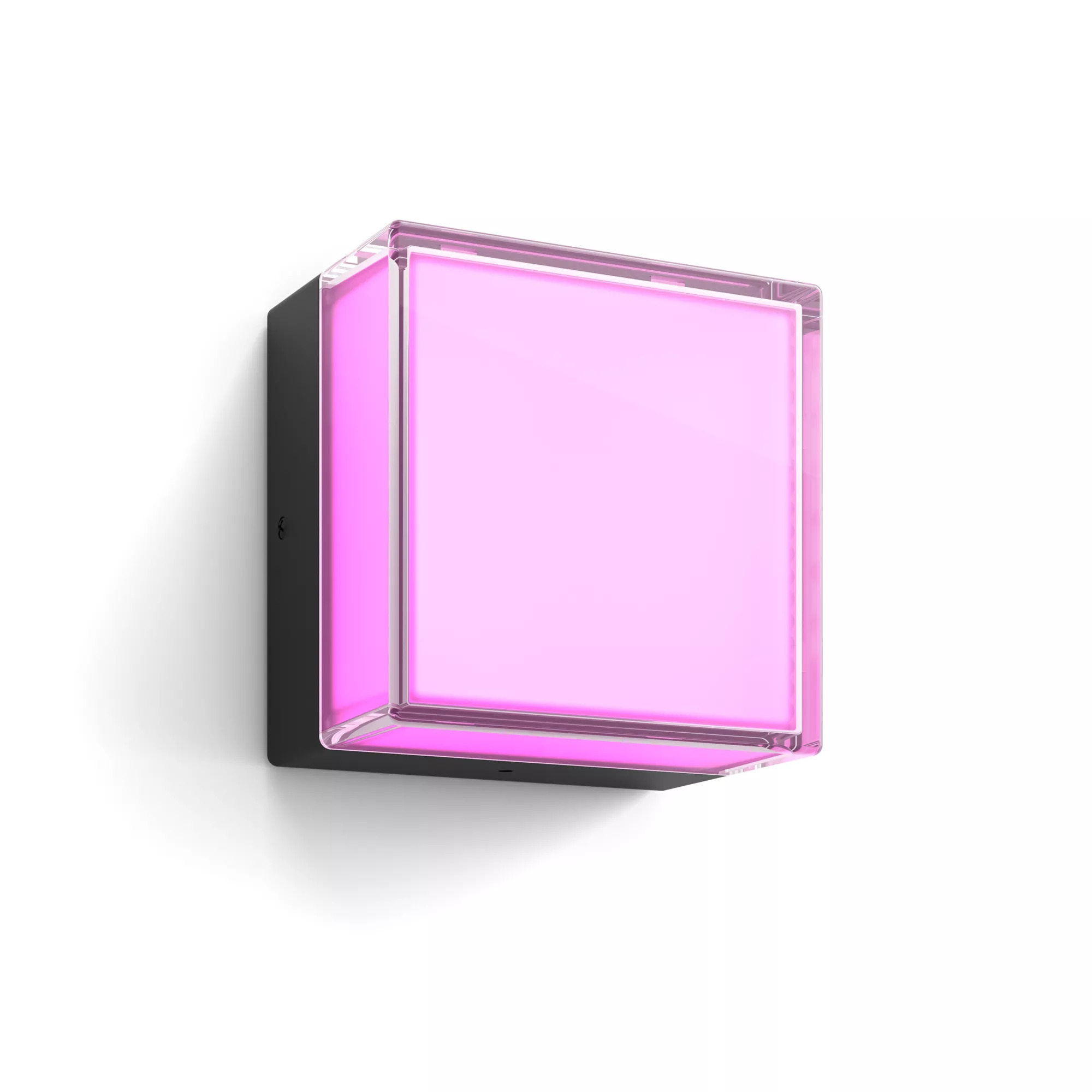Philips by Signify Philips Scenova Outdoor square wall light with smart LED coloured and white light. Weather-resistant design for patios, gardens and entrances with app and voice