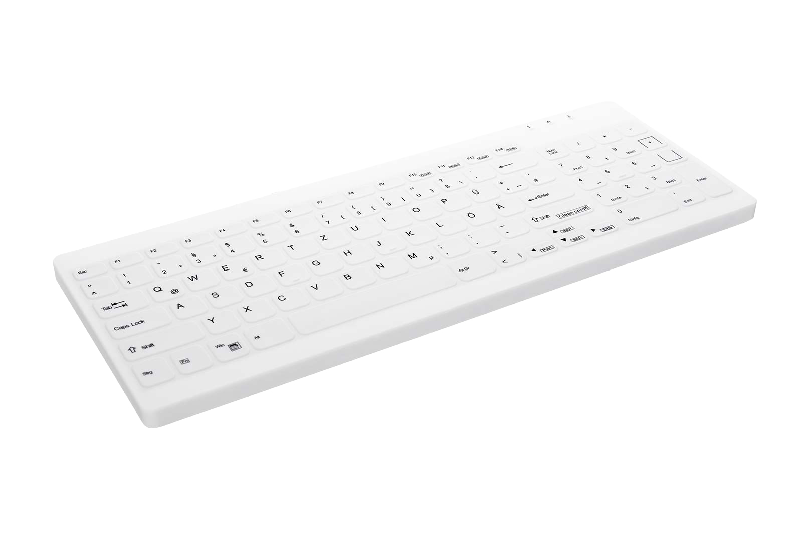 Contour Design Active Key Contour QuickClean Medical Keyboard Removable Cover Compact Wireless White DE C7012 – image 2