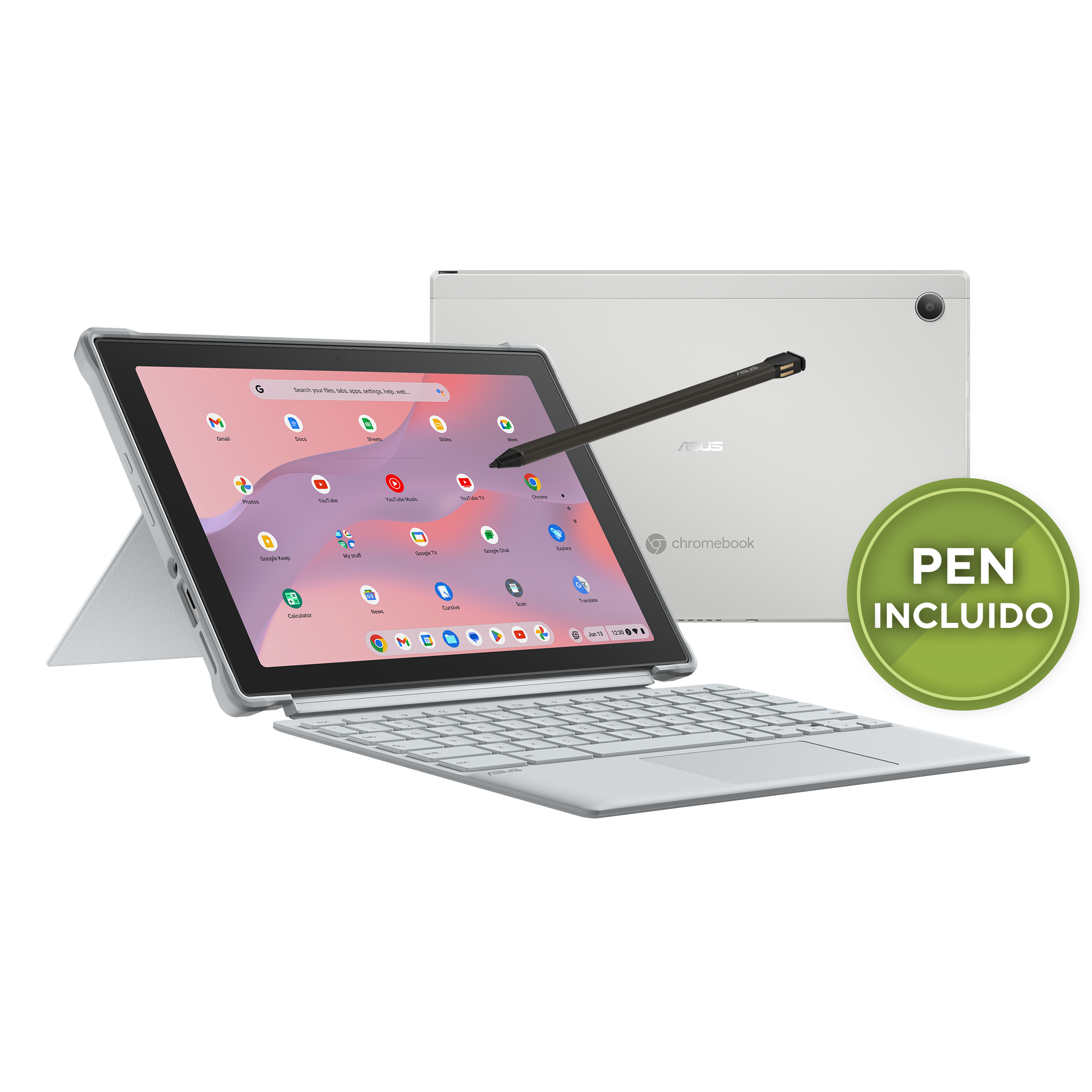 Portátil - ASUS Chromebook CM30 CL3001DM2A-R70323, 10.5 " WUXGA, MediaTek Kompanio 520, 8 GB RAM, 128 eMMC, Mali-G52, Google Chrome OS - imagen 3
