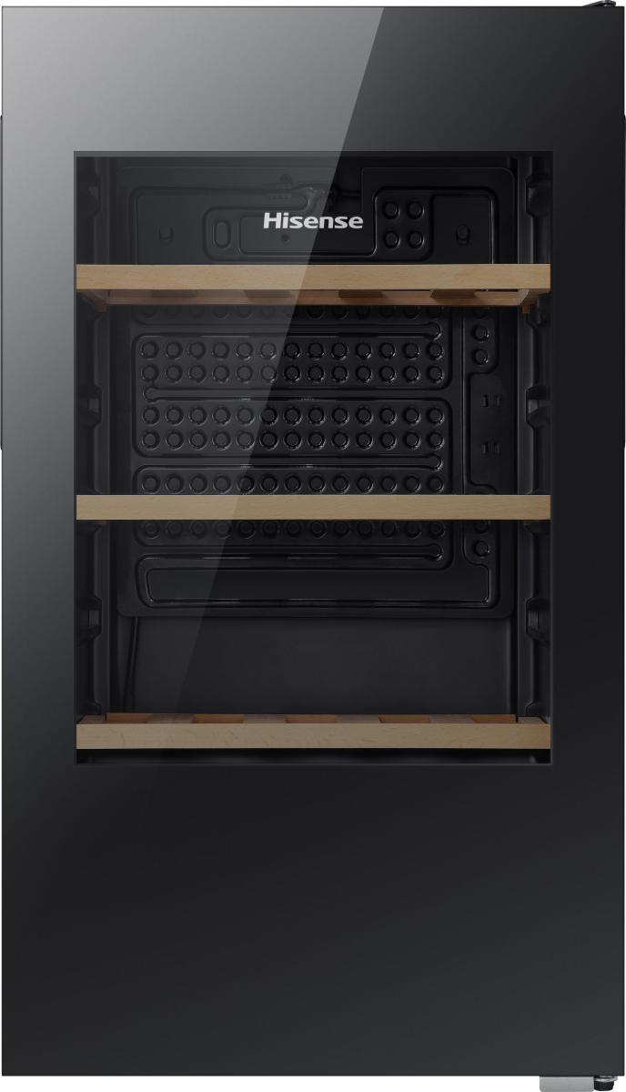 Wine storage cabinet for up to 30 bottles with a wide 5–20 °C temperature range. Anti UV and Low E glass protects wine from light, while low vibration h