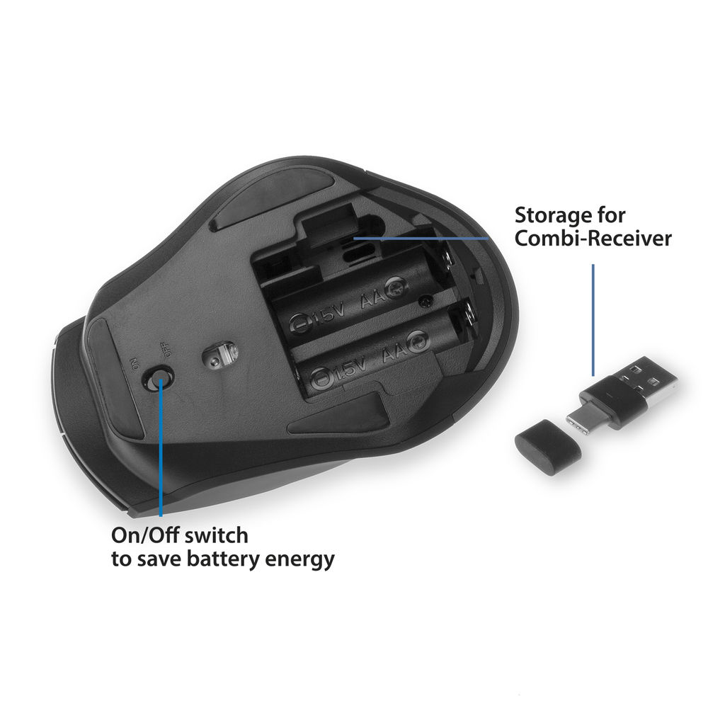 ACT Wireless Multi-Connect Bluetooth Mouse 2400 DPI – image 3