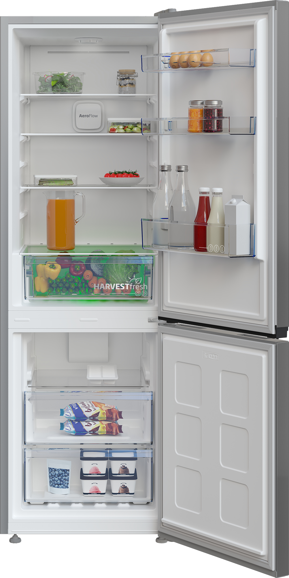 Beko B1RCNA344S fridge-freezer Freestanding – image 3