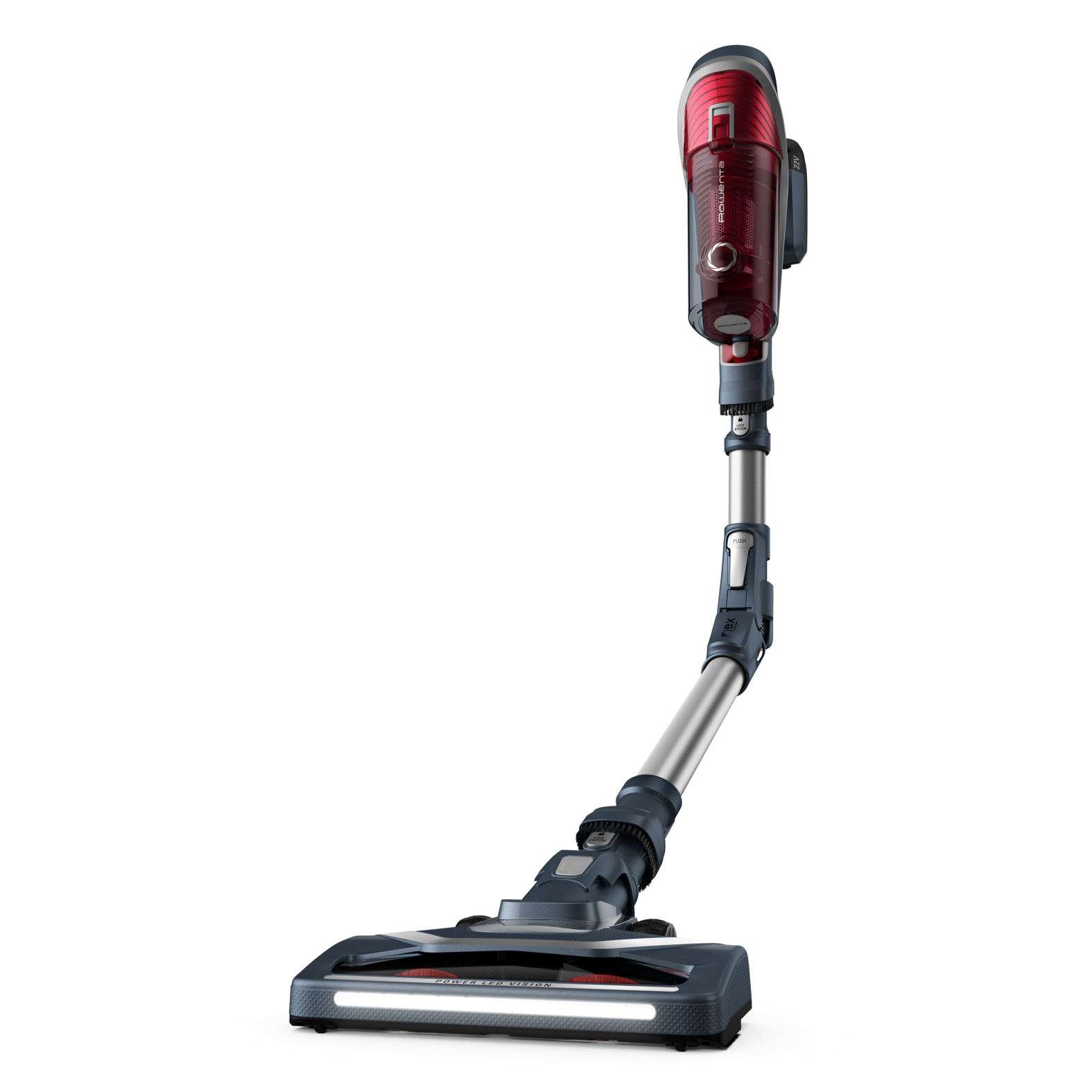Rowenta X-Force RH9677 2-in-1 stick vacuum Battery Dry Bagless Grey, Red – image 7