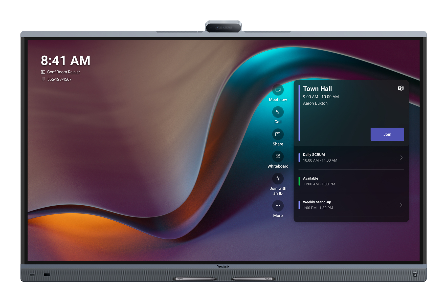 Yealink MeetingBoard Pro 86 بوصة 4K 8 جيجابايت RAM 64 ميجابايت تخزين