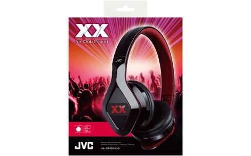JVC HA-SR100X-BE headphones/headset Wired Head-band Calls/Music Black, Red – image 3