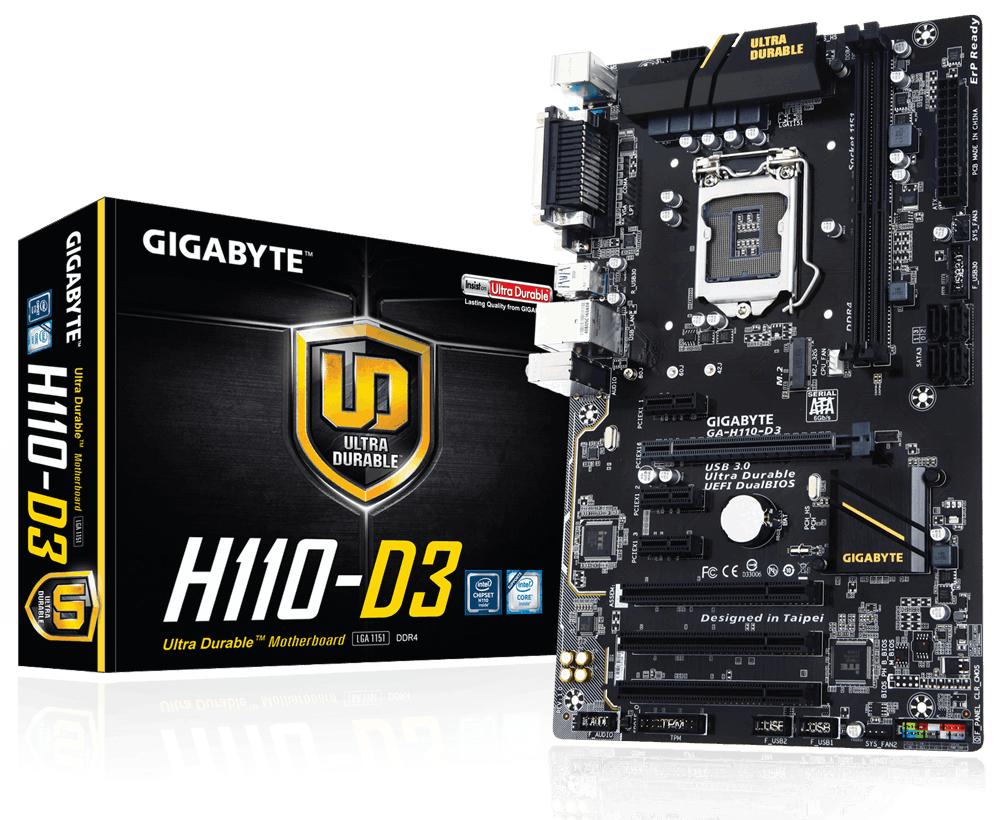 GIGABYTE GA-H110-D3 motherboard Intel® H110 LGA 1151 (Socket H4) ATX – image 4