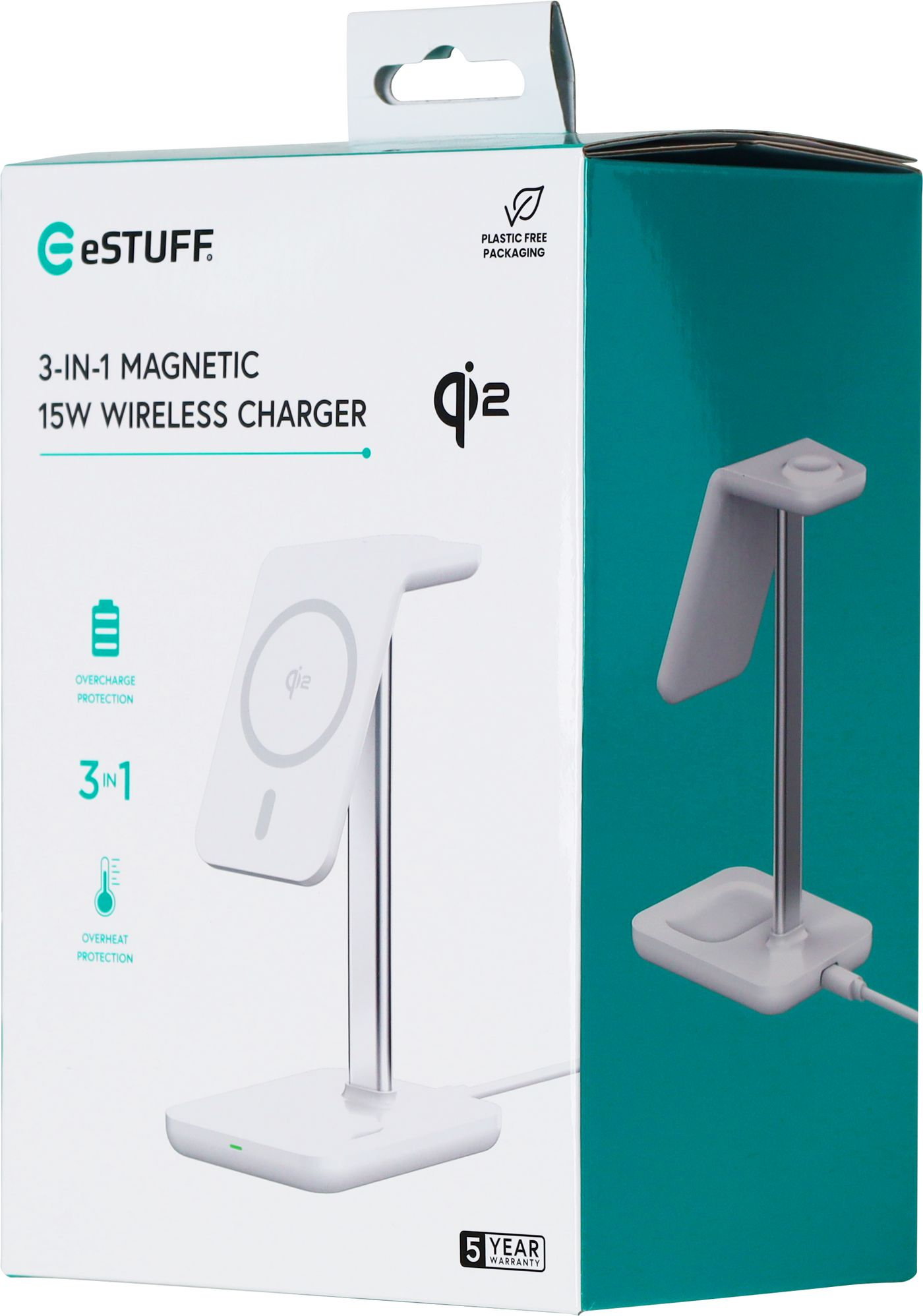 eSTUFF ES638310 mobile device charger Smartphone Aluminium AC Wireless charging Fast charging Indoor – image 9