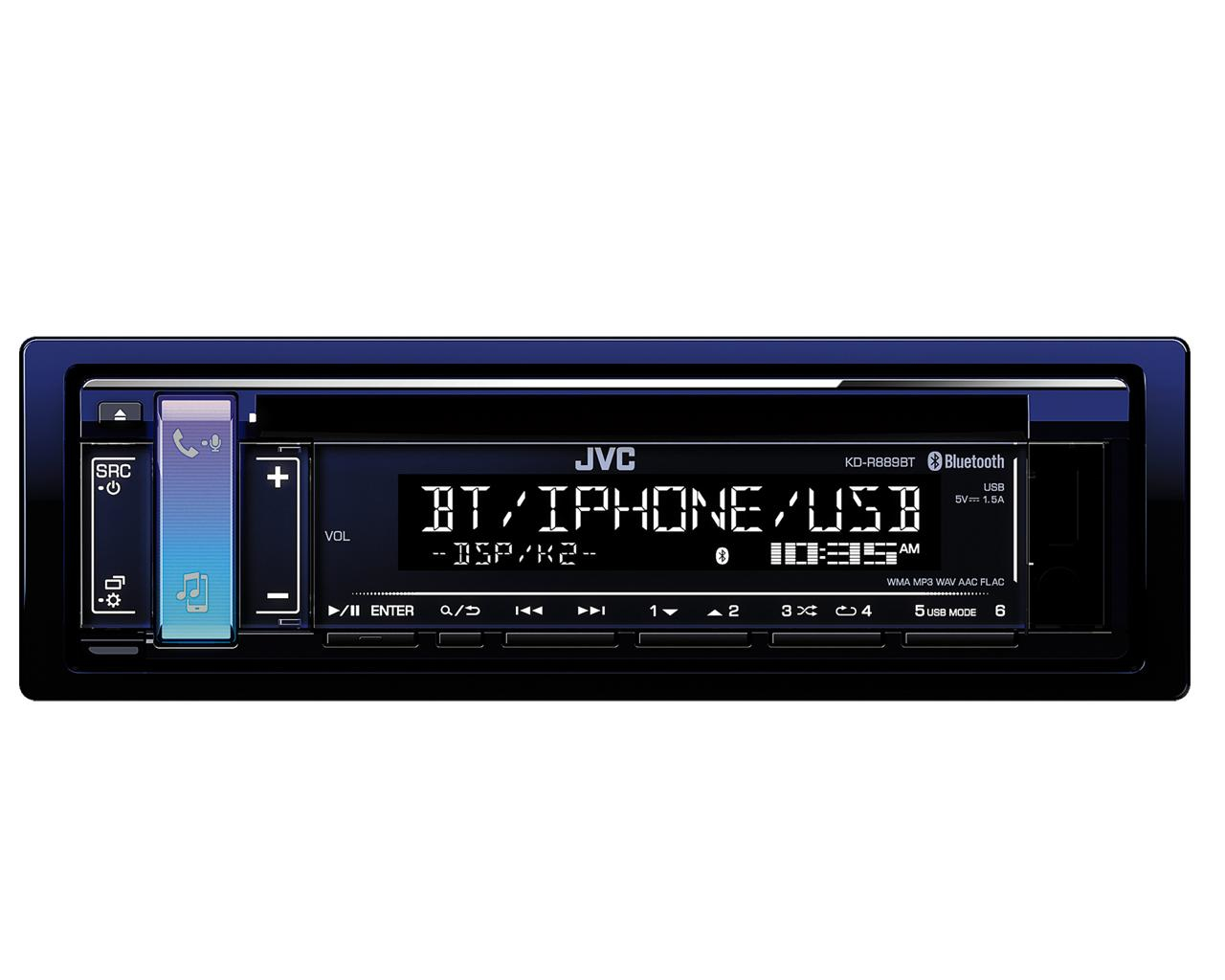 JVC KD-R889BT car media receiver Black