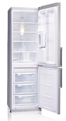 LG GC-F391BLQ fridge-freezer Freestanding Platinum, Silver – image 2