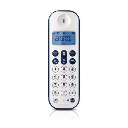 Philips D1261WD/38 telephone DECT telephone Caller ID Blue, White