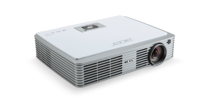 Acer Travel K330 Standard throw projector 500 ANSI lumens DLP WXGA (1280x800) Silver, White – image 1