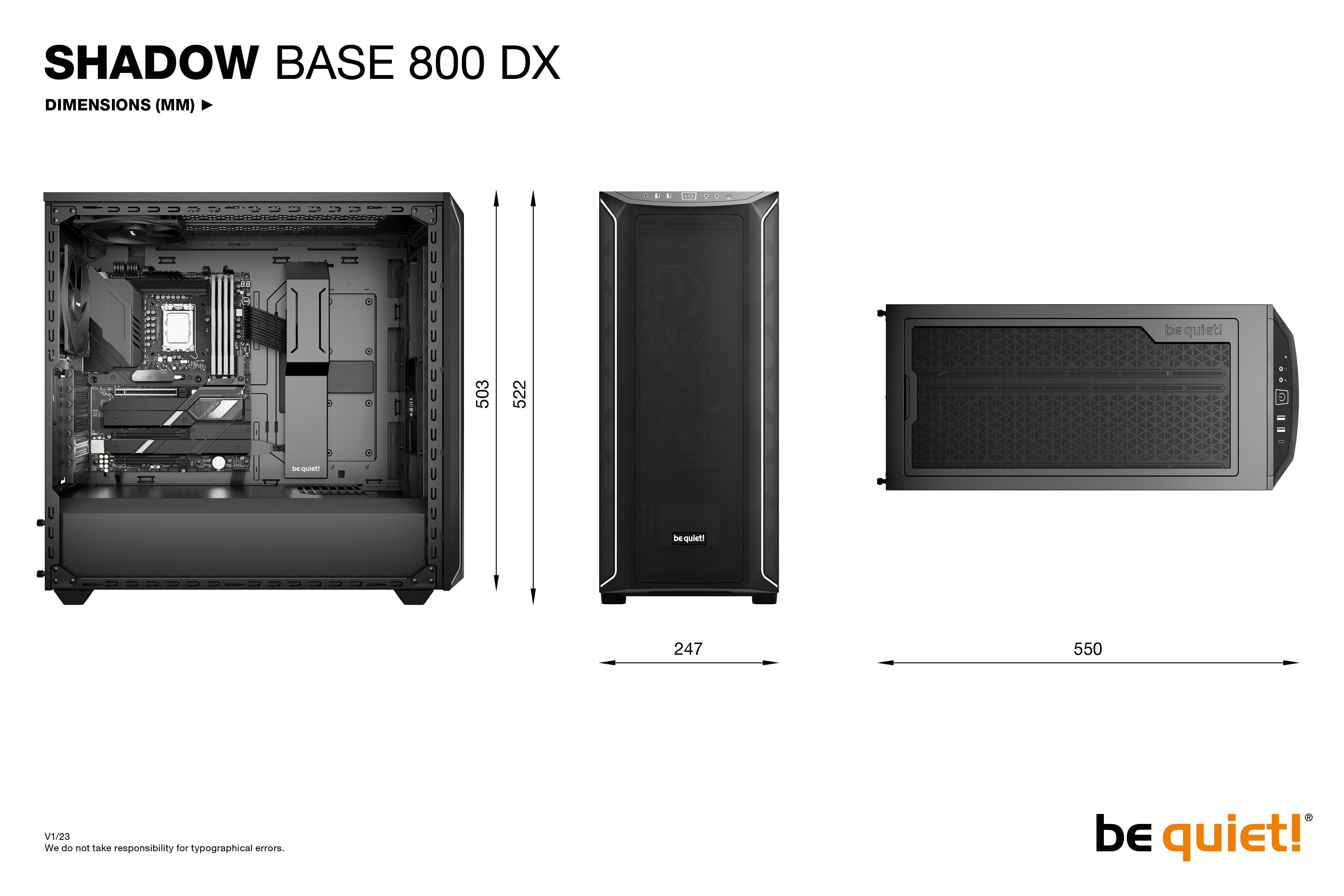 be quiet! Shadow Base 800 DX Black Midi Tower image 13