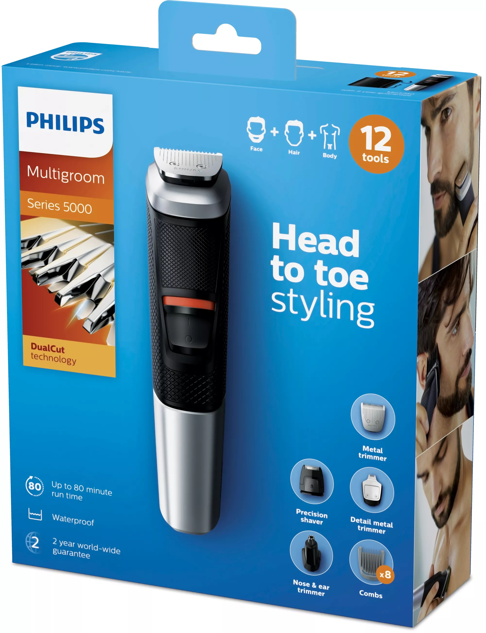 Philips MULTIGROOM Series 5000 MG5740/15 hair trimmers/clipper Black, Grey Nickel-Metal Hydride (NiMH) – image 2