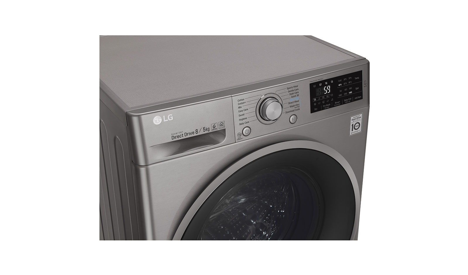 LG F4J6TMP8S washer dryer Freestanding Front-load Graphite – image 8