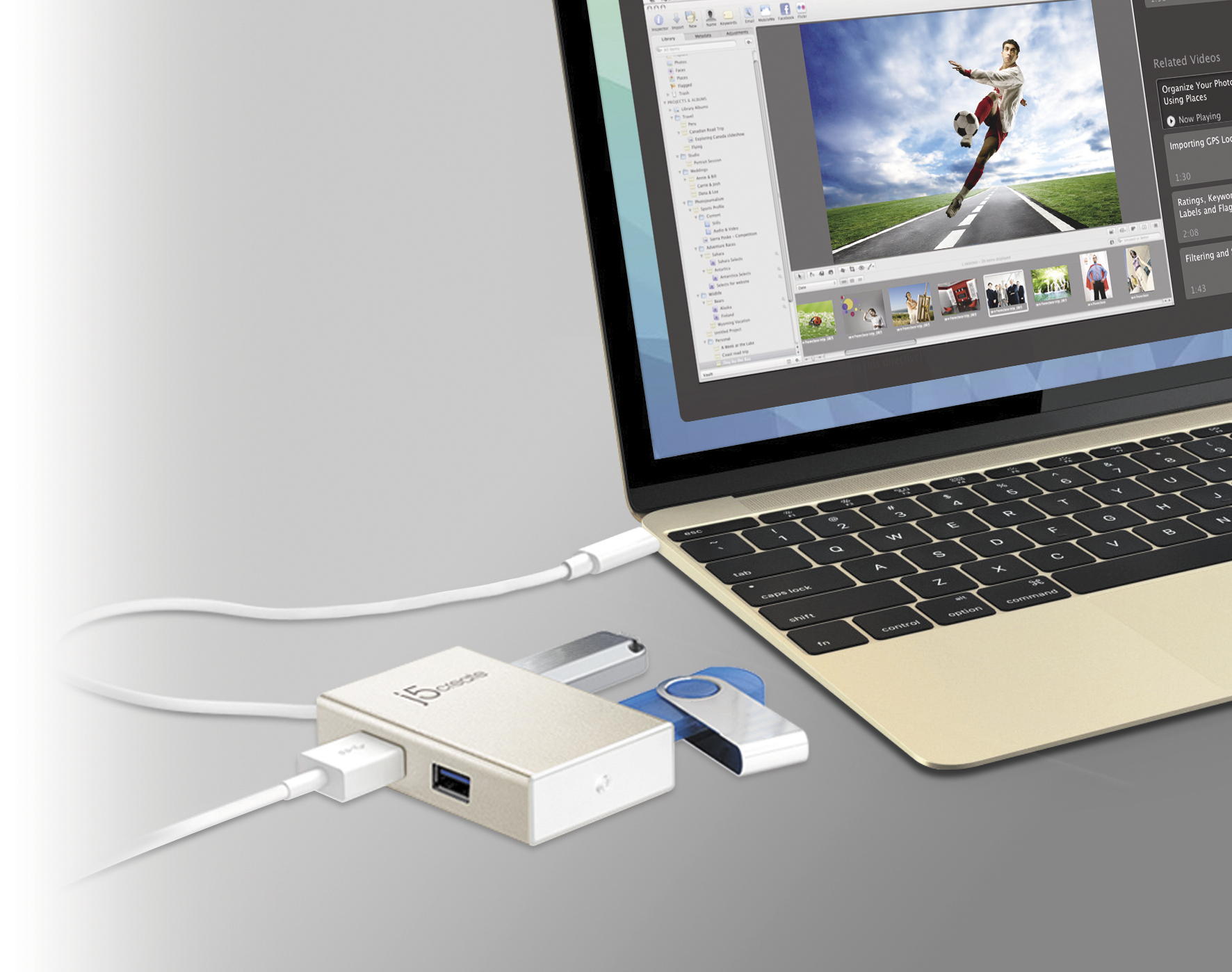 j5create JCH343 USB-C™ 4-Port Hub, Black – image 6