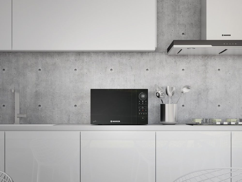 Hoover Chefvolution HMGI25TB Black Grill microwave Countertop – image 4