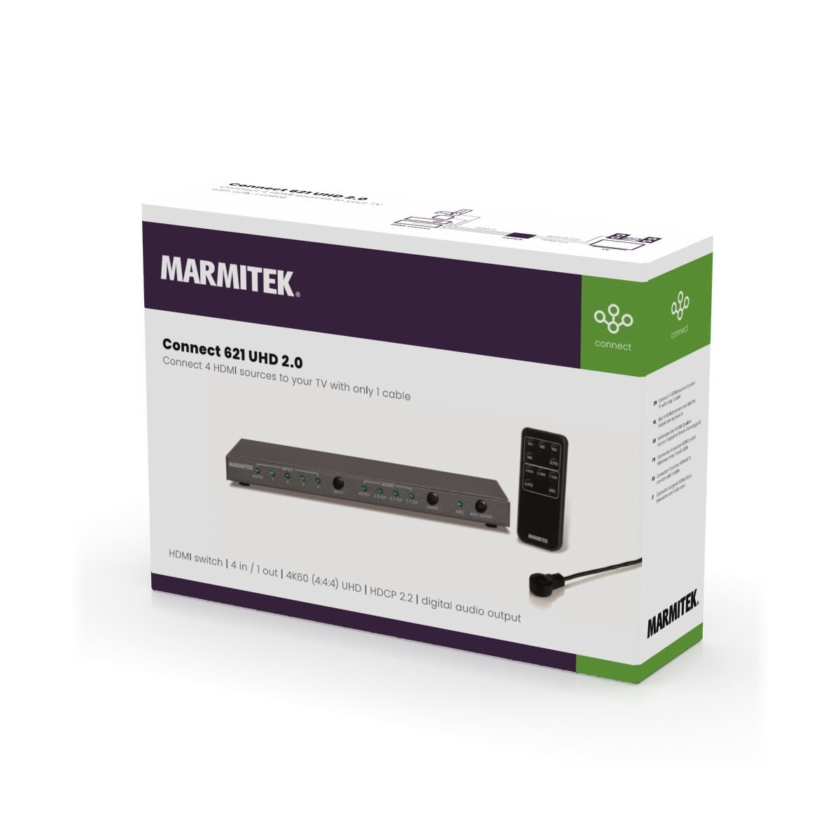 Marmitek Connect 621 UHD 2.0 - HDMI switch 4K – image 8