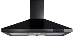 CDA ECH91BL cooker hood Wall-mounted Black 427 m³/h