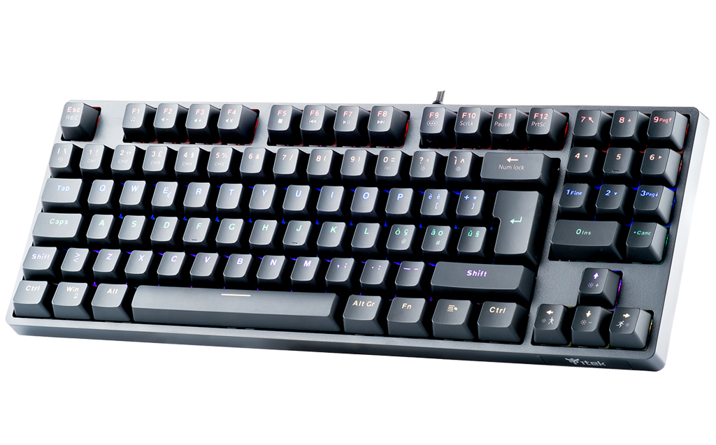 itek X50 keyboard Gaming USB Italian Black – image 4