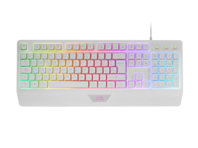 Mars Gaming MCP124W keyboard Mouse included USB QWERTY Spanish White – image 3