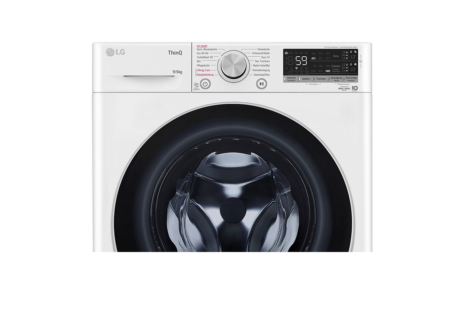 LG W4WV75961 washer dryer Freestanding Front-load White – image 4