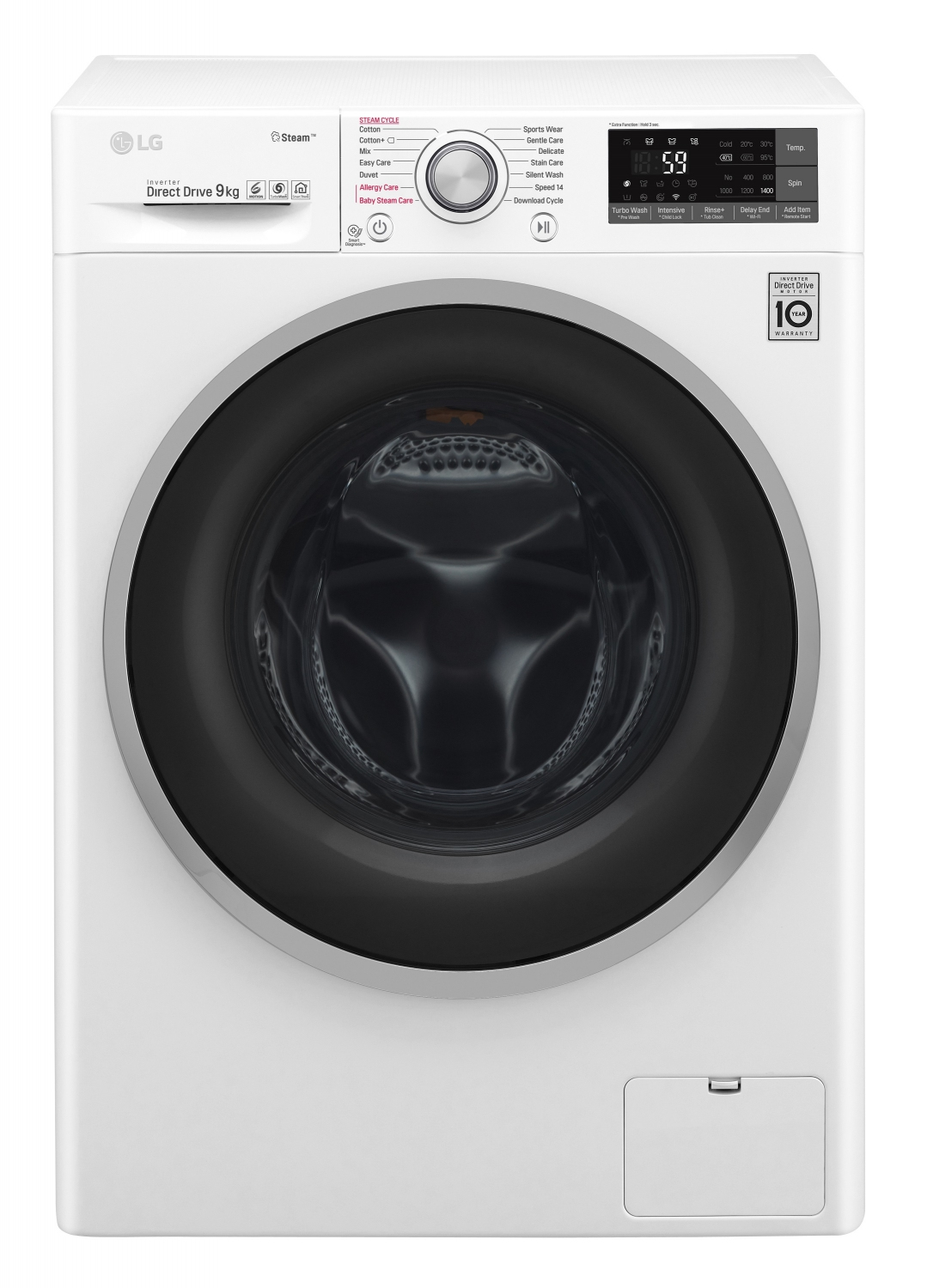 LG F4J7VY1W washing machine Front-load
