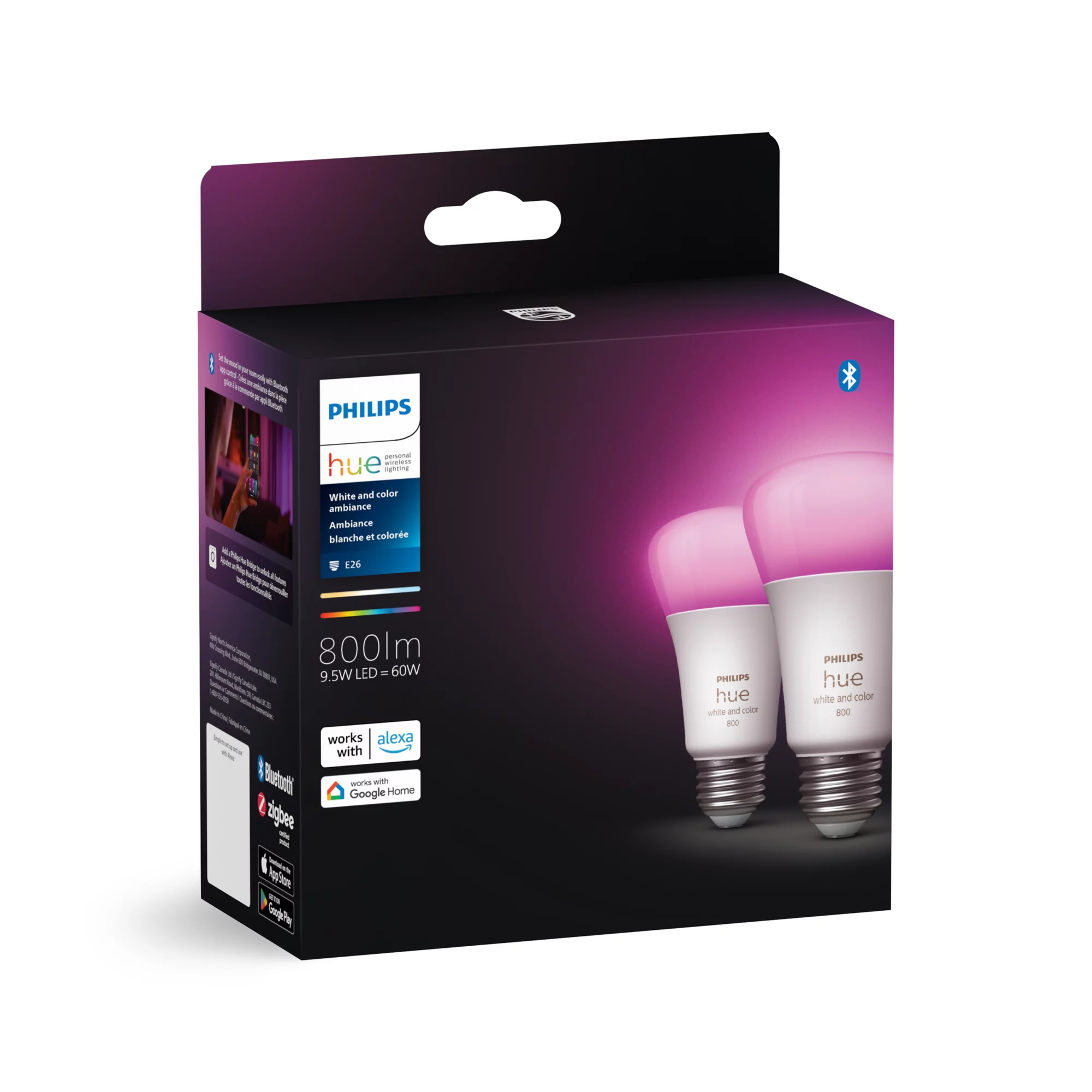 Philips by Signify Philips Hue White and colour ambience 046677548766 smart lighting Smart bulb Bluetooth/Zigbee – image 3