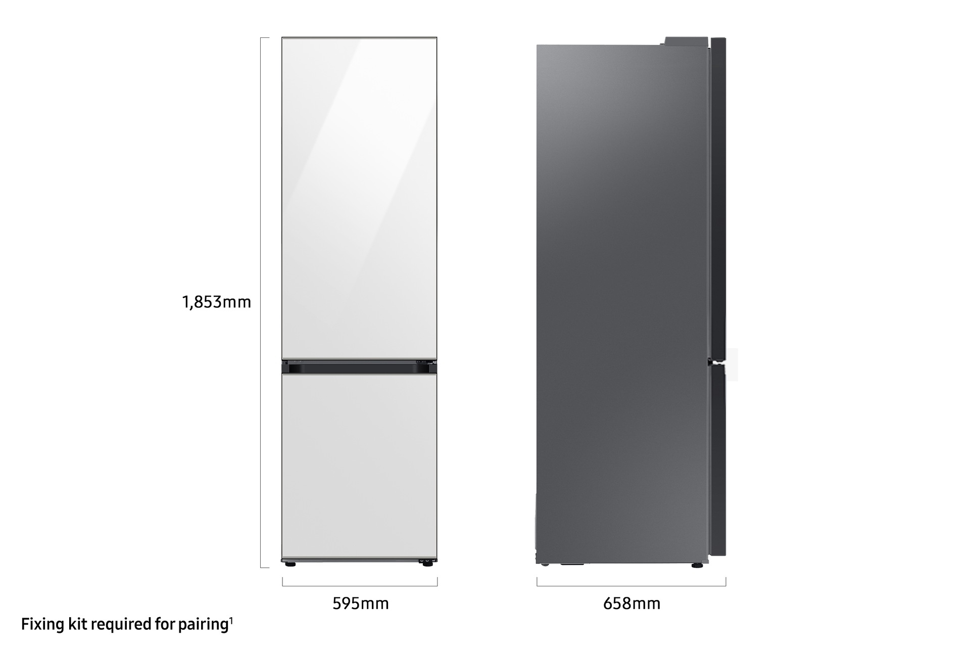 Samsung Bespoke F-BSNFGPCWB Classic Fridge Freezer with SpaceMax™ Technology - Glam Peach – image 4