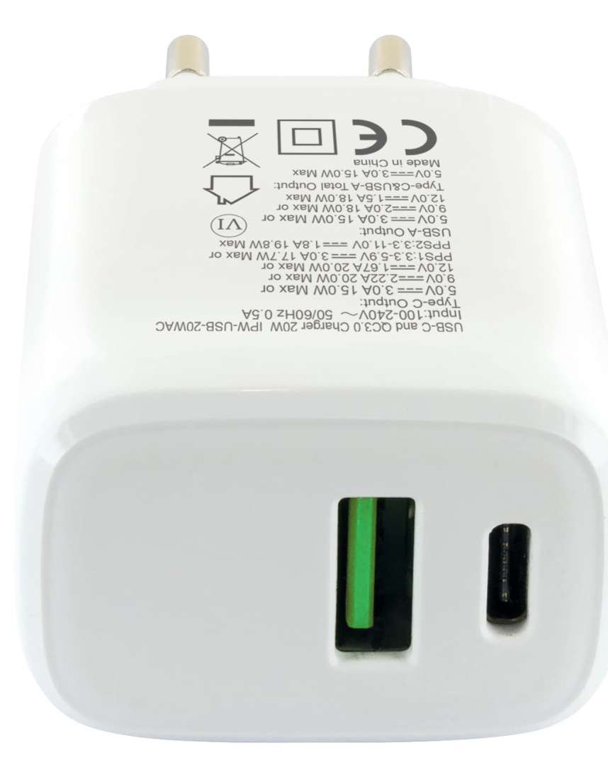 Techly IPW-USB-20WAC mobile device charger Universal White AC Fast charging Indoor – image 5