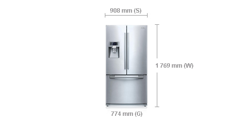 Samsung RFG23DERS side-by-side refrigerator – image 4