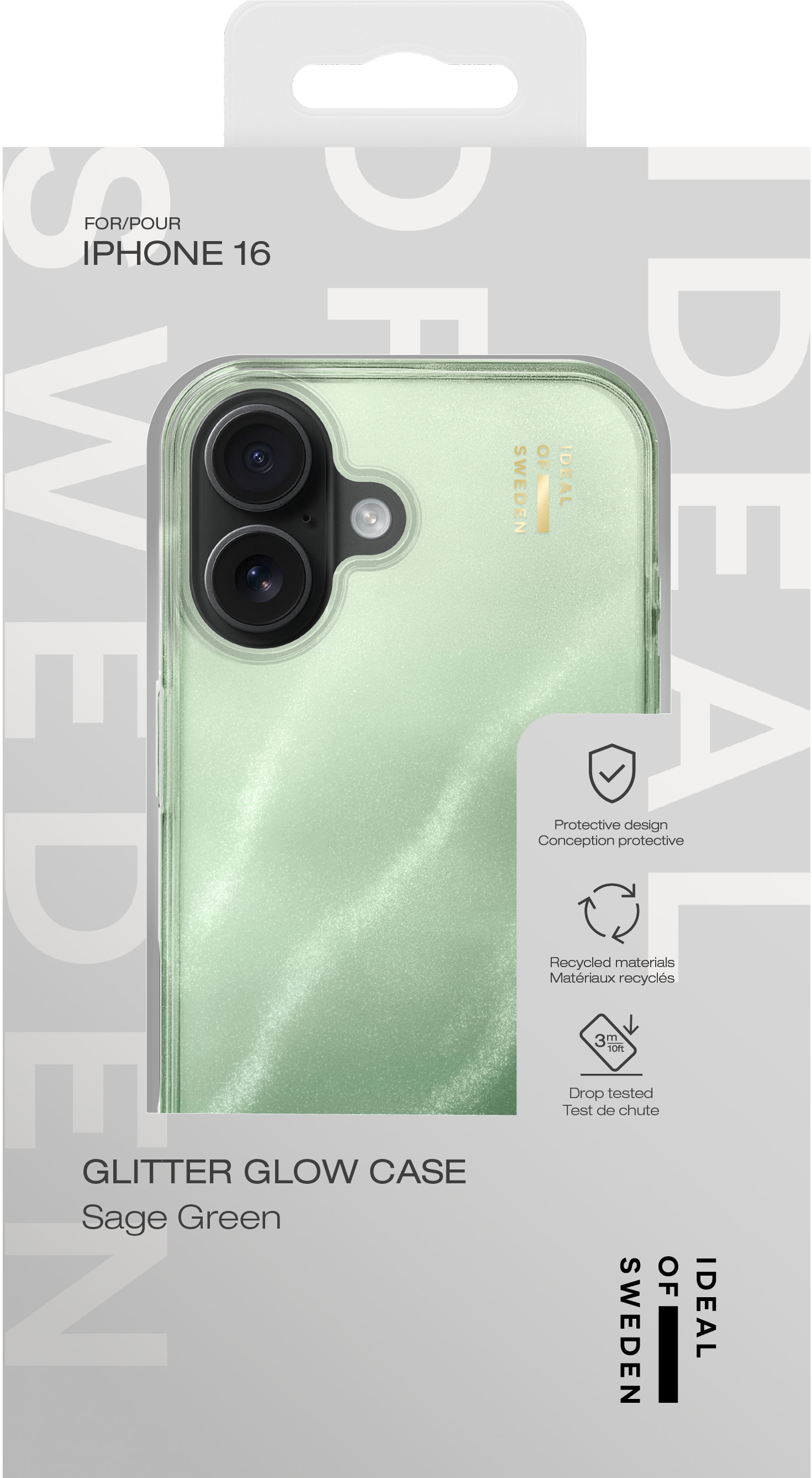iDeal of Sweden Clear Case iPhone 16 Sage Green – image 4