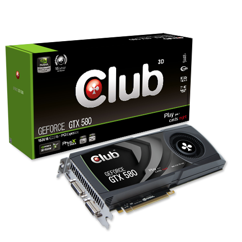 CLUB3D CGNX-X5836 graphics card NVIDIA GeForce GTX 580 – image 3