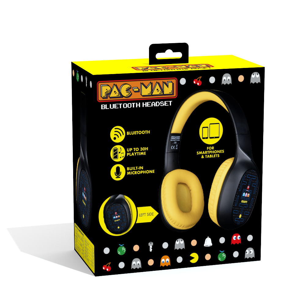Konix 82541120664 headphones/headset Wired & Wireless Head-band Calls/Music Bluetooth Black, Yellow – image 2