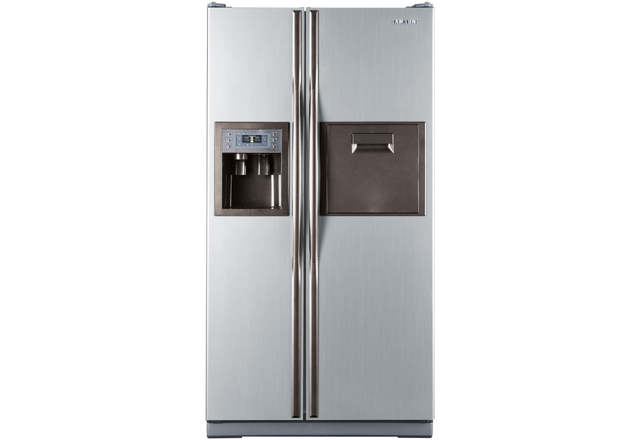 Samsung RS25FAMS side-by-side refrigerator Freestanding