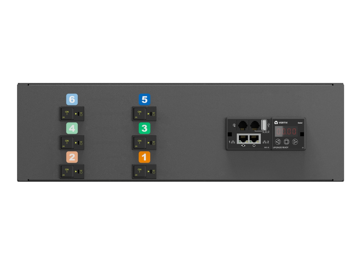 Vertiv MGR3E3R1-18P993-3PS56B2H10-S power distribution unit (PDU) 18 AC outlet(s) 3U Black – image 2
