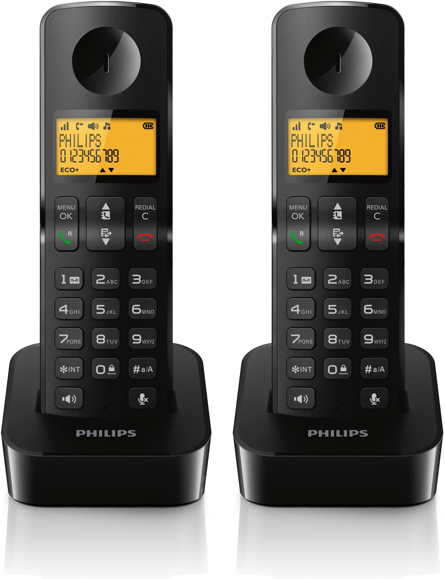Philips D2102B/38 telephone DECT telephone Caller ID Black – image 2