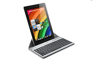 Acer NP.KBD1A.003 mobile device keyboard QWERTZ Bluetooth Silver – image 1