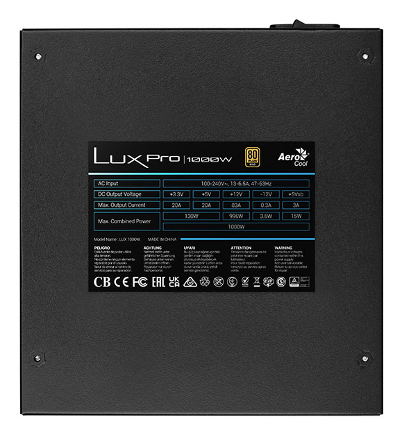 Aerocool LUXPRO1000 power supply unit – image 5
