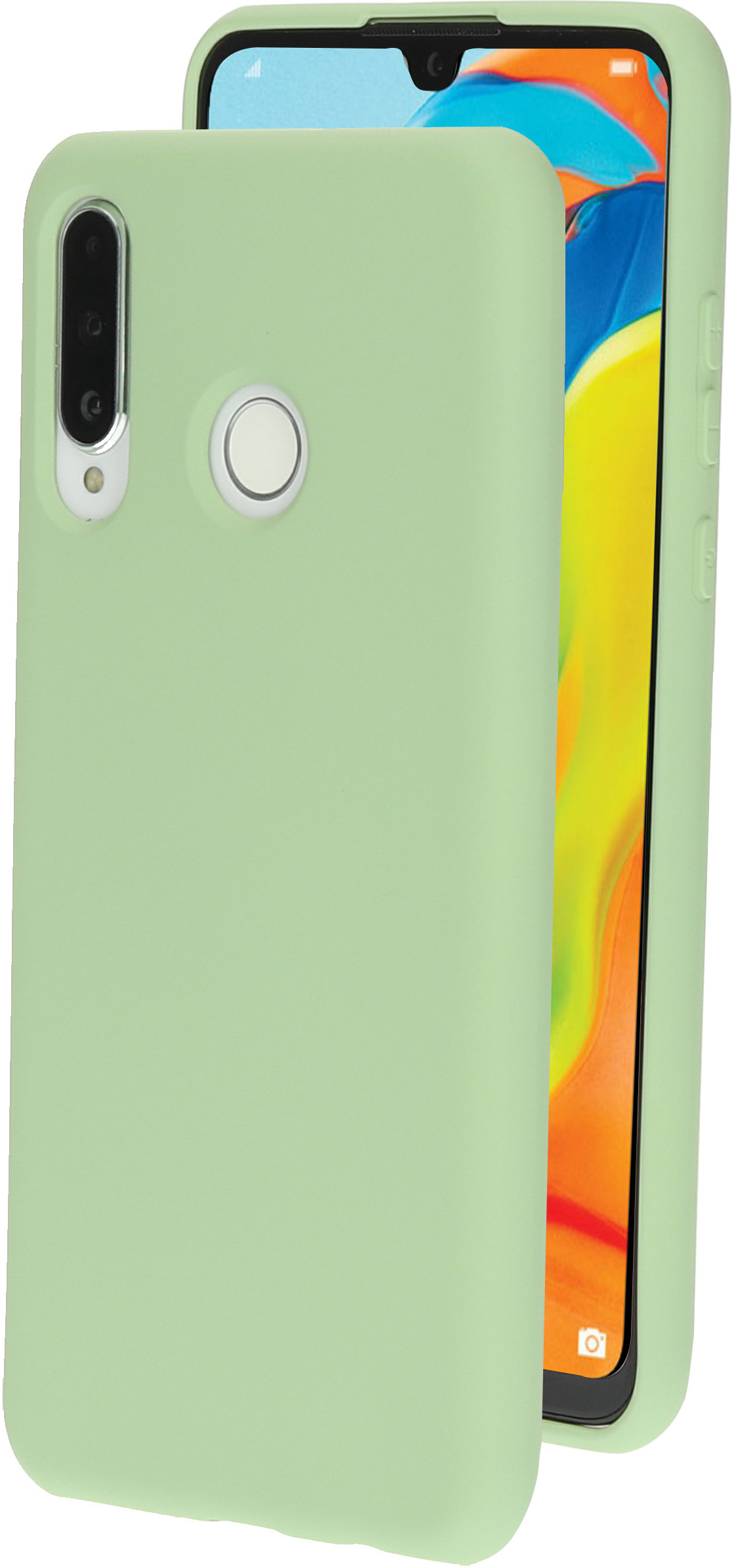 Mobiparts Silicone Cover Huawei P30 Lite Pistache Green