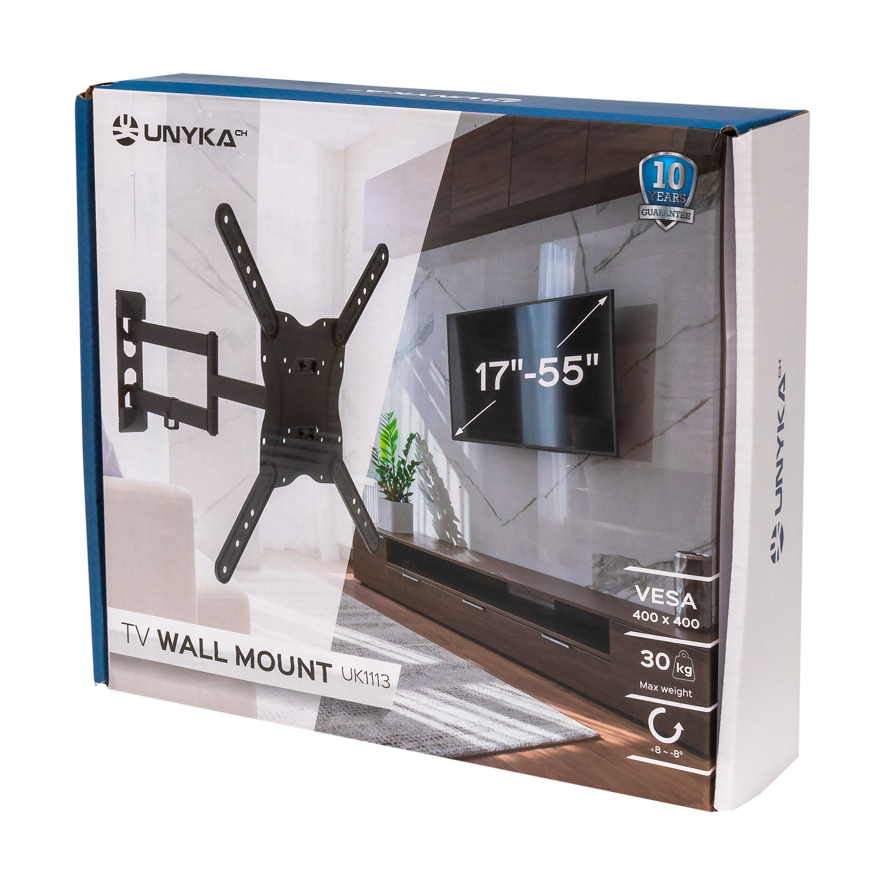UNYKAch Universal Articulated Wall Mount Tiltable And Swiveling UK1113 17″-55″ TV / Monitors – image 9