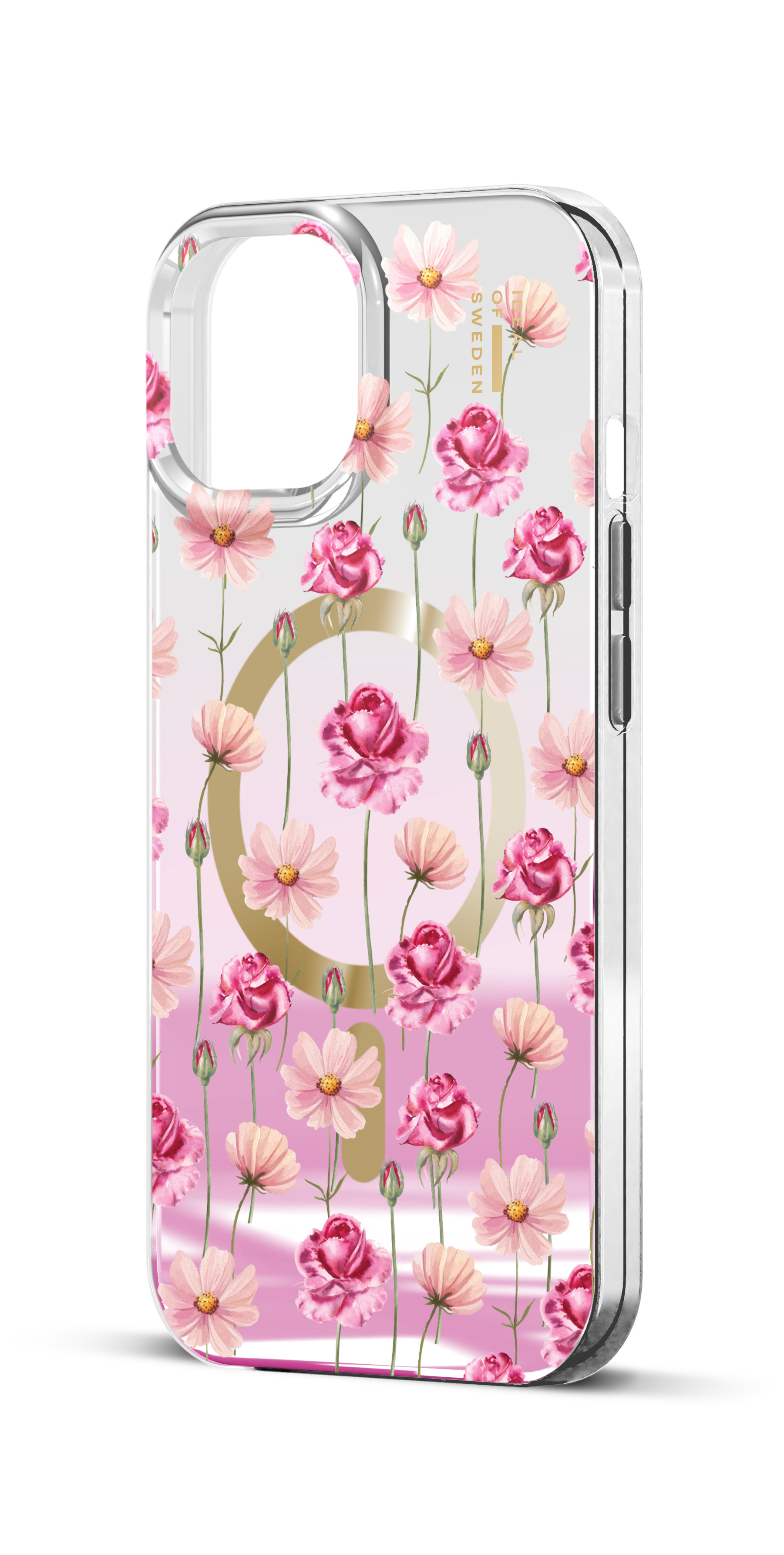iDeal of Sweden Mirror Case MagSafe iPhone 13 / 14 / 15 / 16e / 17e Rose Blush Floral