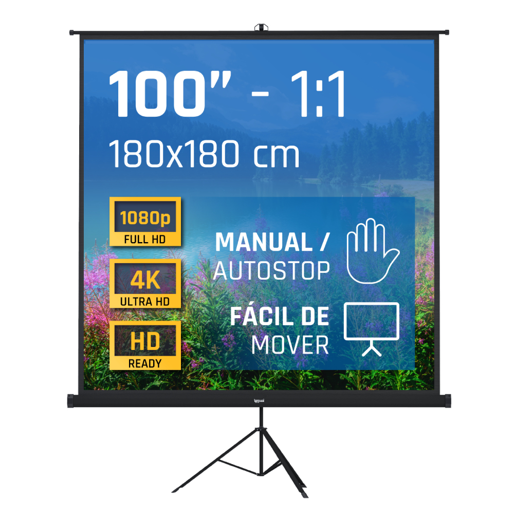 iggual PSITS180 projection screen 2.54 m (100") 1:1