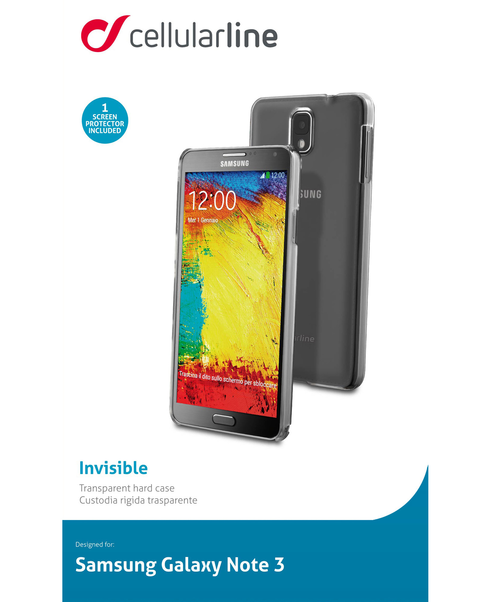 Cellularline Invisible Galaxy Note 3- Transparent – image 5