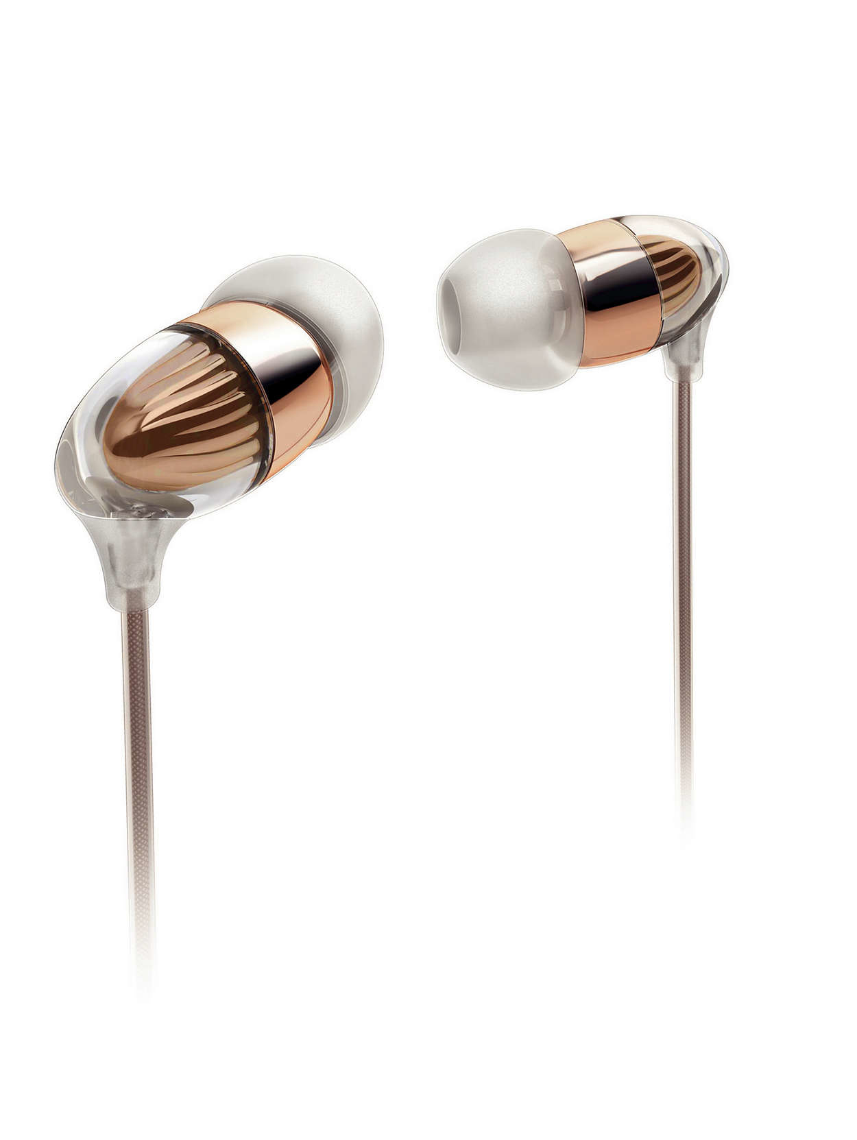 Philips SHE9620/00 headphones/headset Wired In-ear Music Bronze, Transparent – image 1