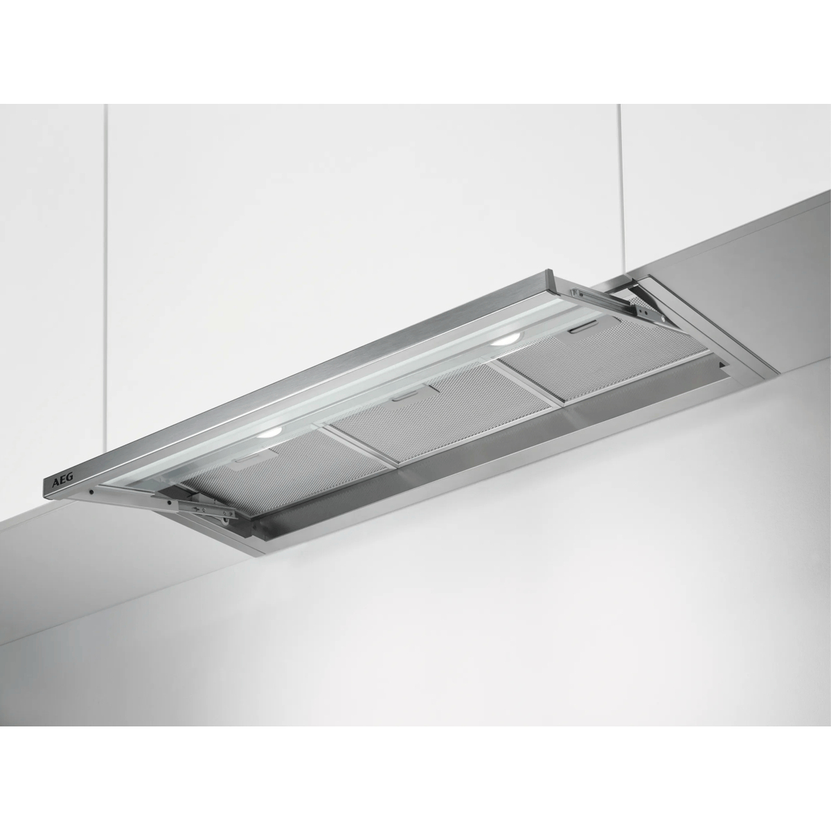 AEG DPE4941M Semi built-in (pull out) Grey, Stainless steel 600 m³/h