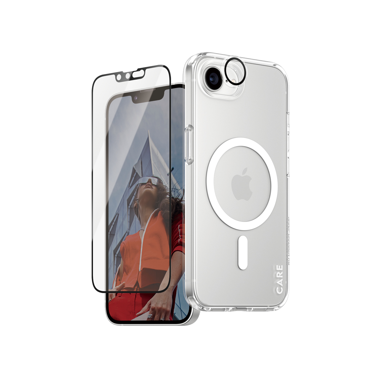 PanzerGlass CARE Flagship 3-in-1 Bundle iPhone SE (2025) Pellicola proteggischermo trasparente Apple 1 pz